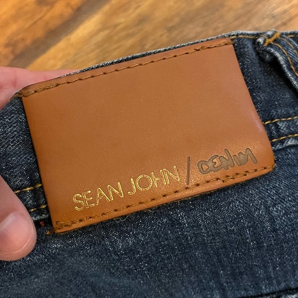 Sean John mens jeans tag 34 (35x34) blue cotton baggy Relaxed Straight hip hop - Picture 12 of 12